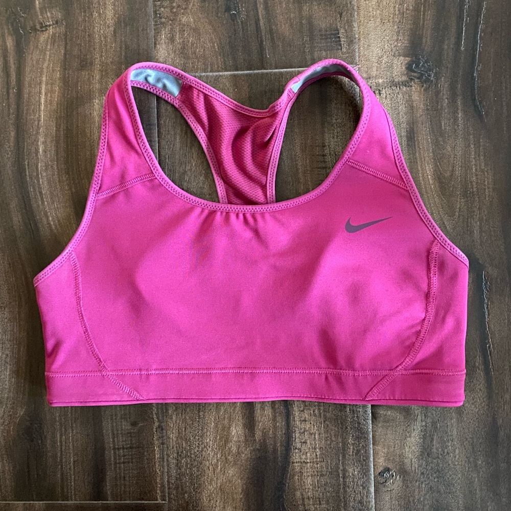 Nike Dri Fit sports bra magenta purple size small